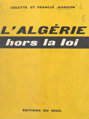 cover image of L'Algérie, hors la loi